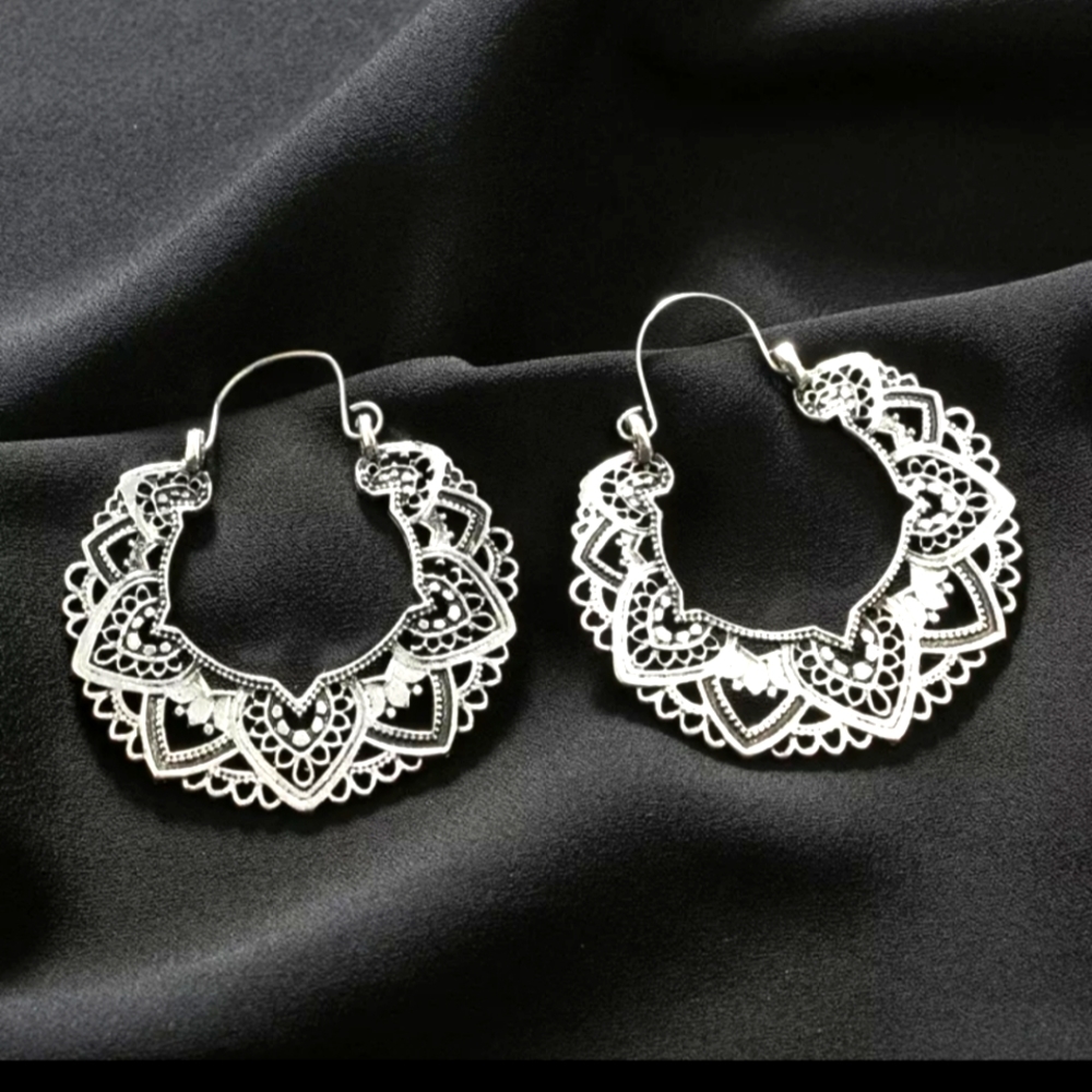 Boho Silver Earrings
